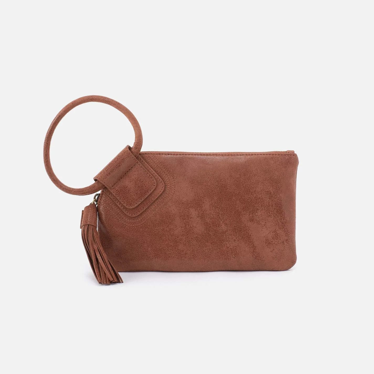Sable Wristlet Burnished Saddle