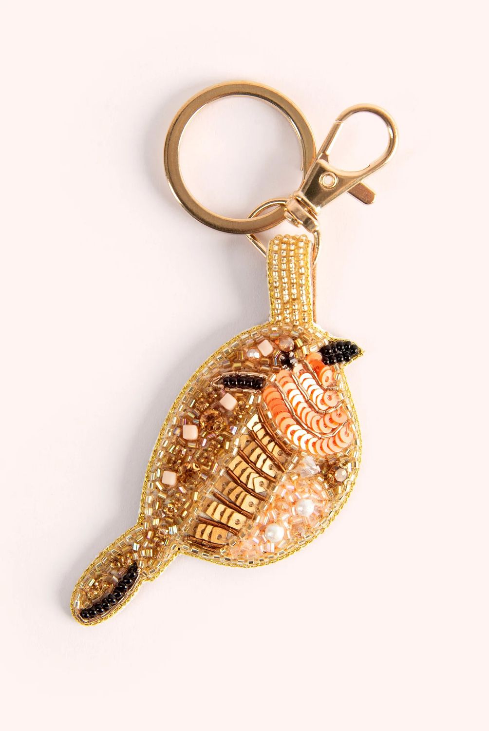 Beaded Keyring- Red Robin Breast