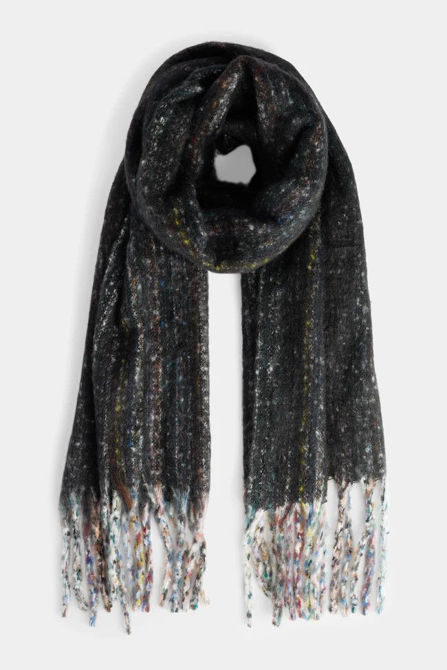 Luna Oblong Scarf, Color: Black
