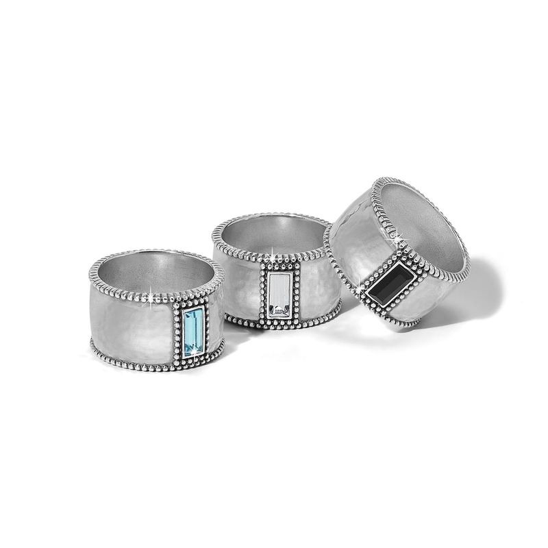 Pretty Tough Gem Wide Ring