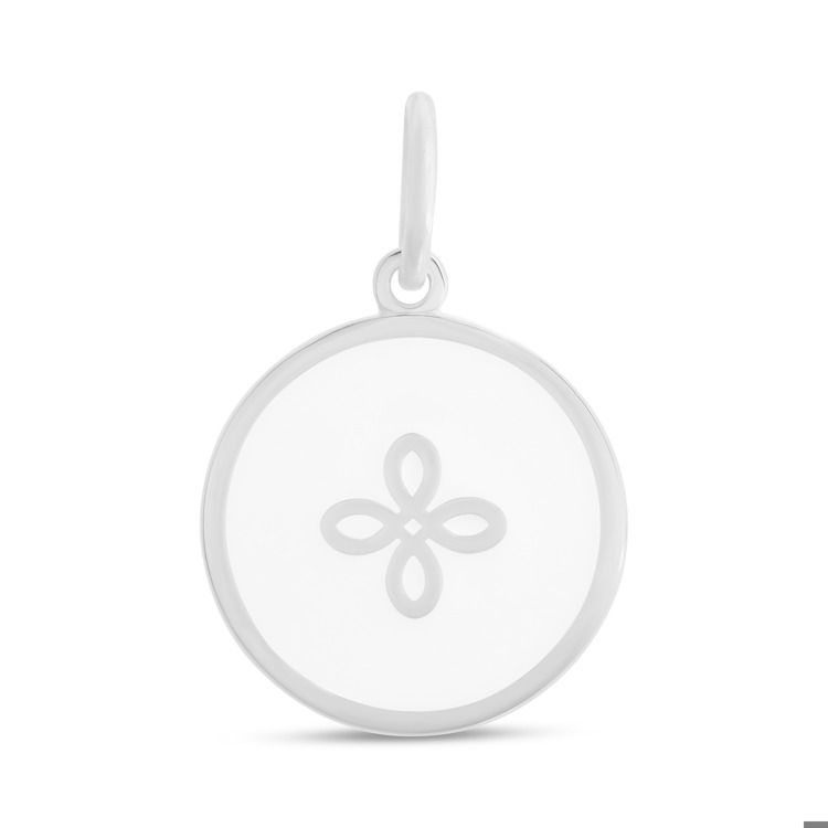 Joy Knot Pendant Silver 15mm, Color: Alpine White