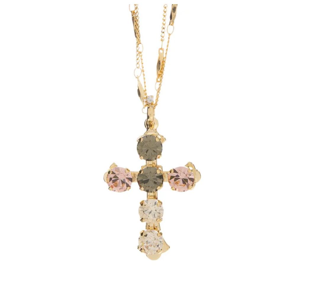 Mariana Champagne Kisses Large Cross