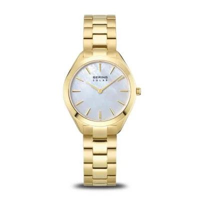 Bering Women's Solar Polished Gold Watch
