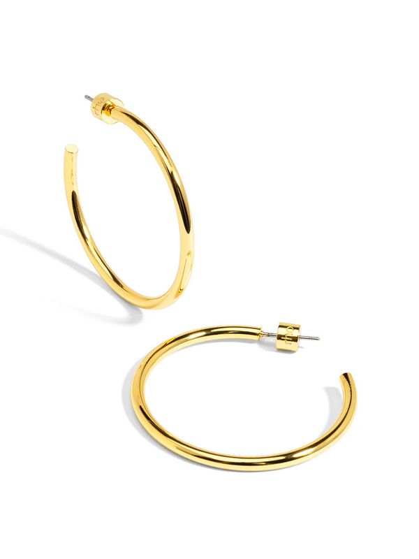 Medium Thin Hoop Earring Gold