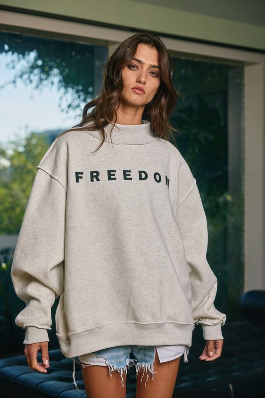 Freedom/Legacy Reversible Mock Neck Sweater
