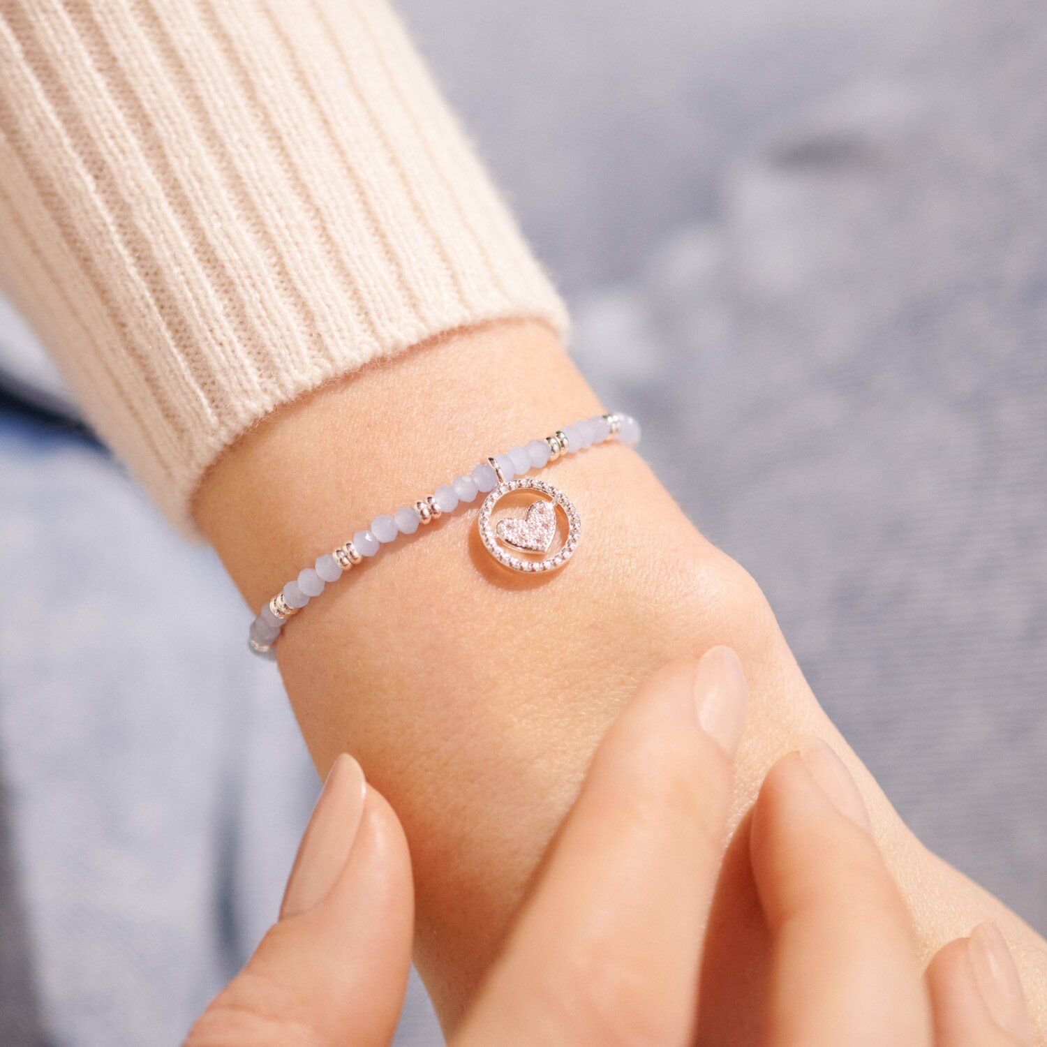 A Littles Lovely Auntie Bracelet Silver Blue