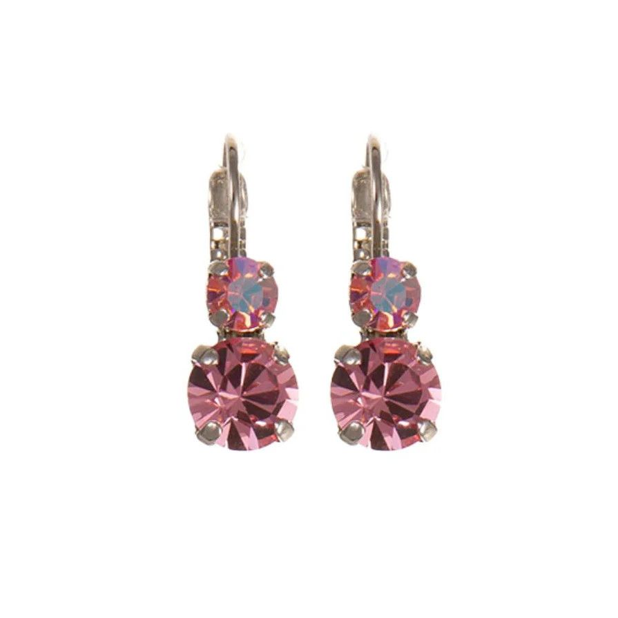 Mariana “Flamingo” Two Stone Drop Earrings RO