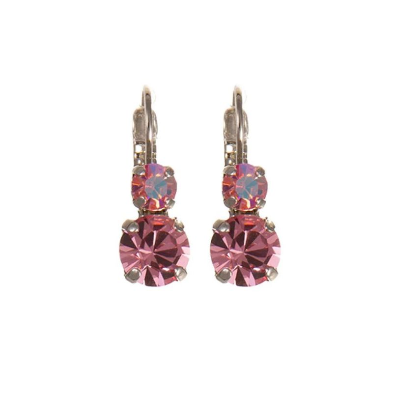 Mariana “Flamingo” Two Stone Drop Earrings RO