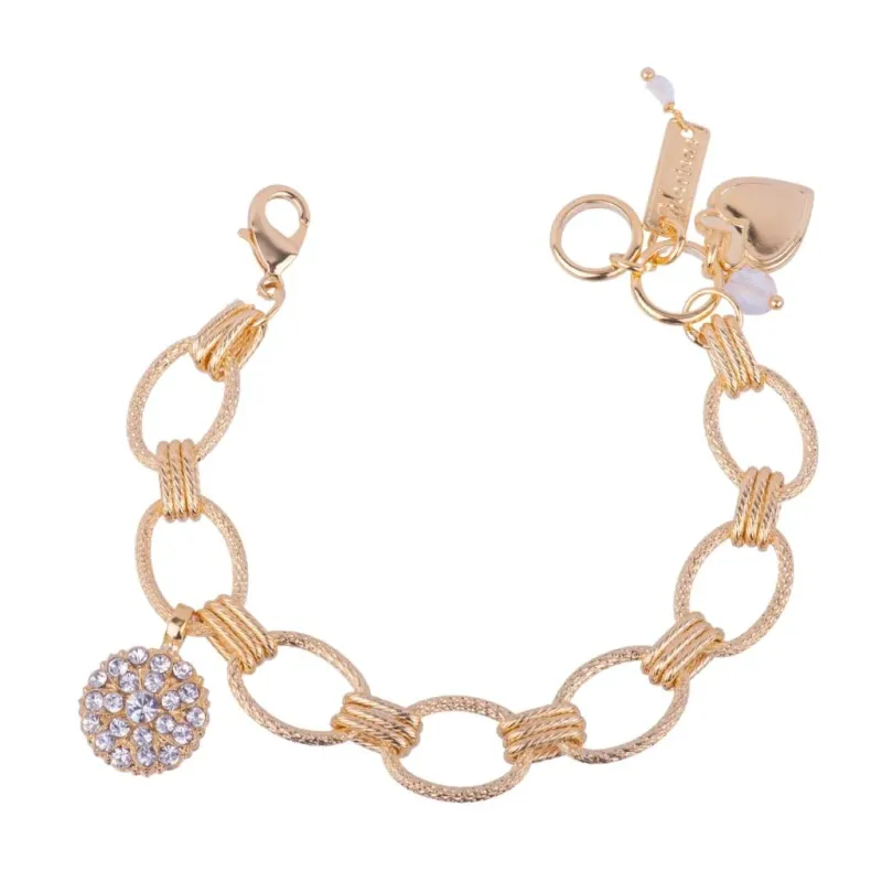 Mariana “On a Clear Day” Guardian Angel Charm Bracelet YG