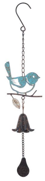 Bird Branch Wind Chime Metal