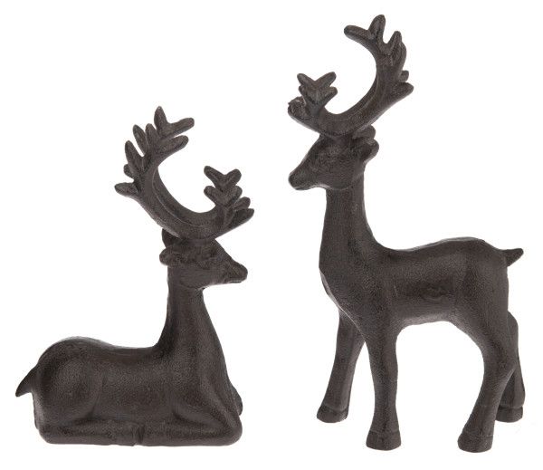 Cast Iron Deer Set of Two