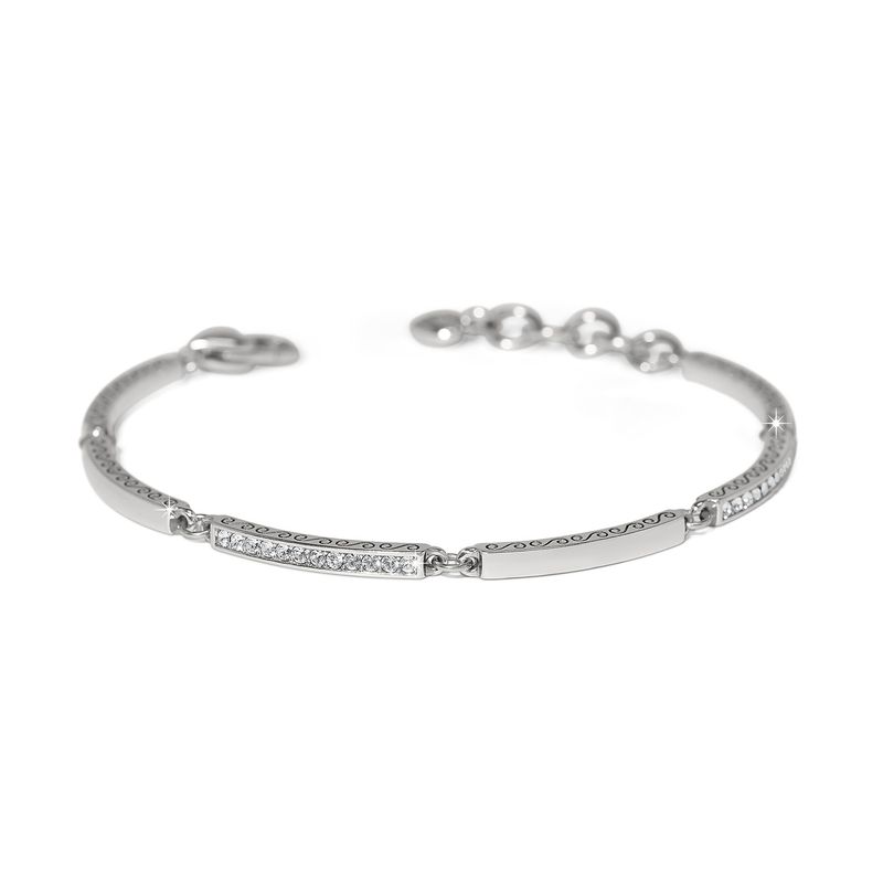 Meridian Geo Bar Bracelet Silver