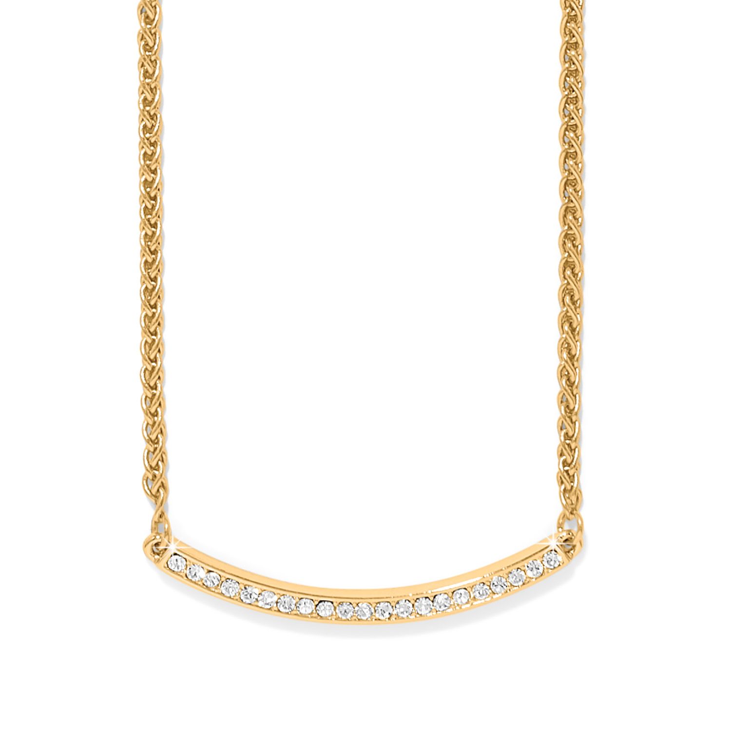 Meridian Geo Bar Necklace Gold