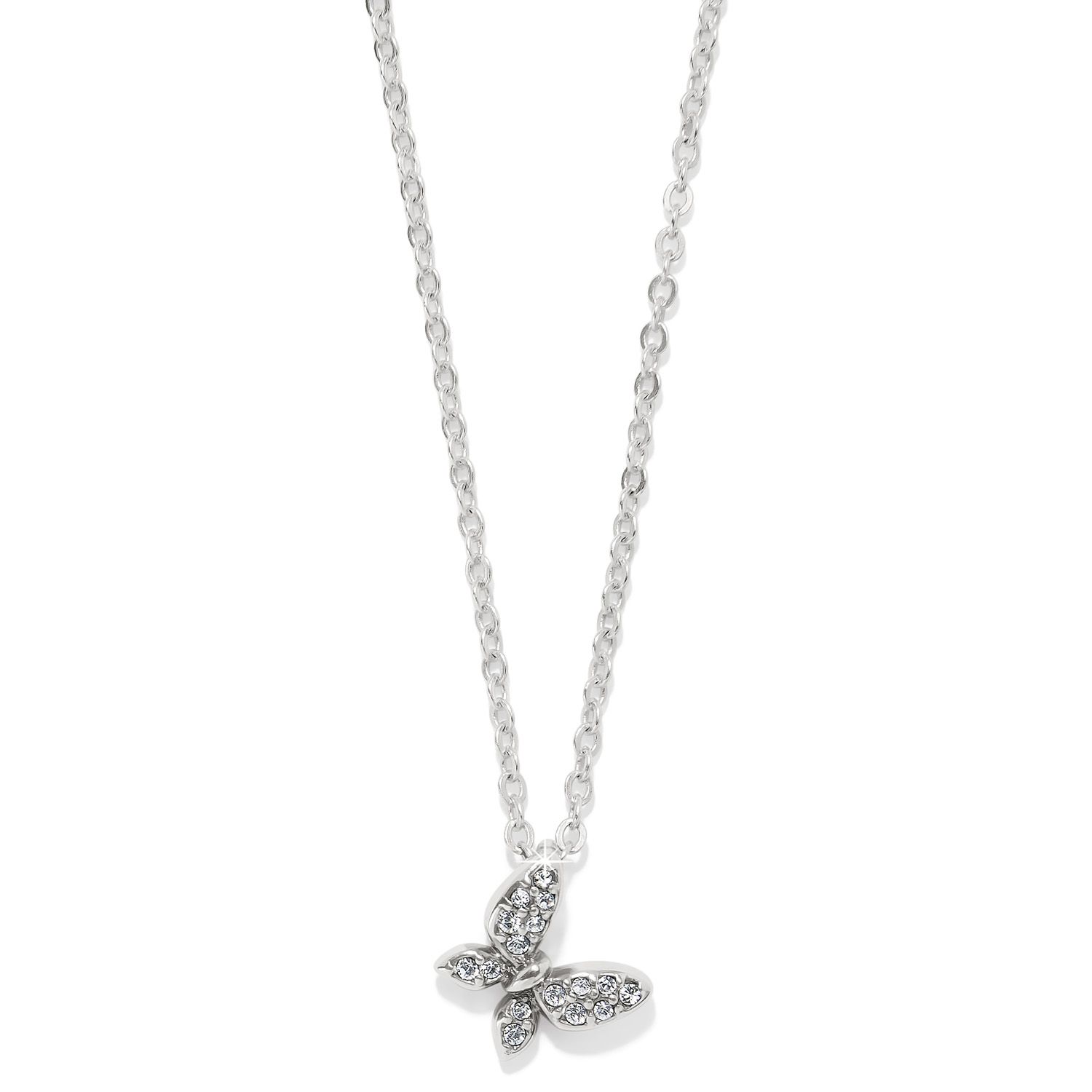 Enchanting Butterfly Silver Necklace
