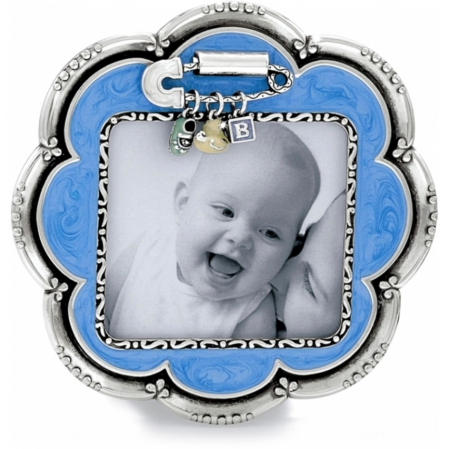 Baby Love Flower Frame - Blue