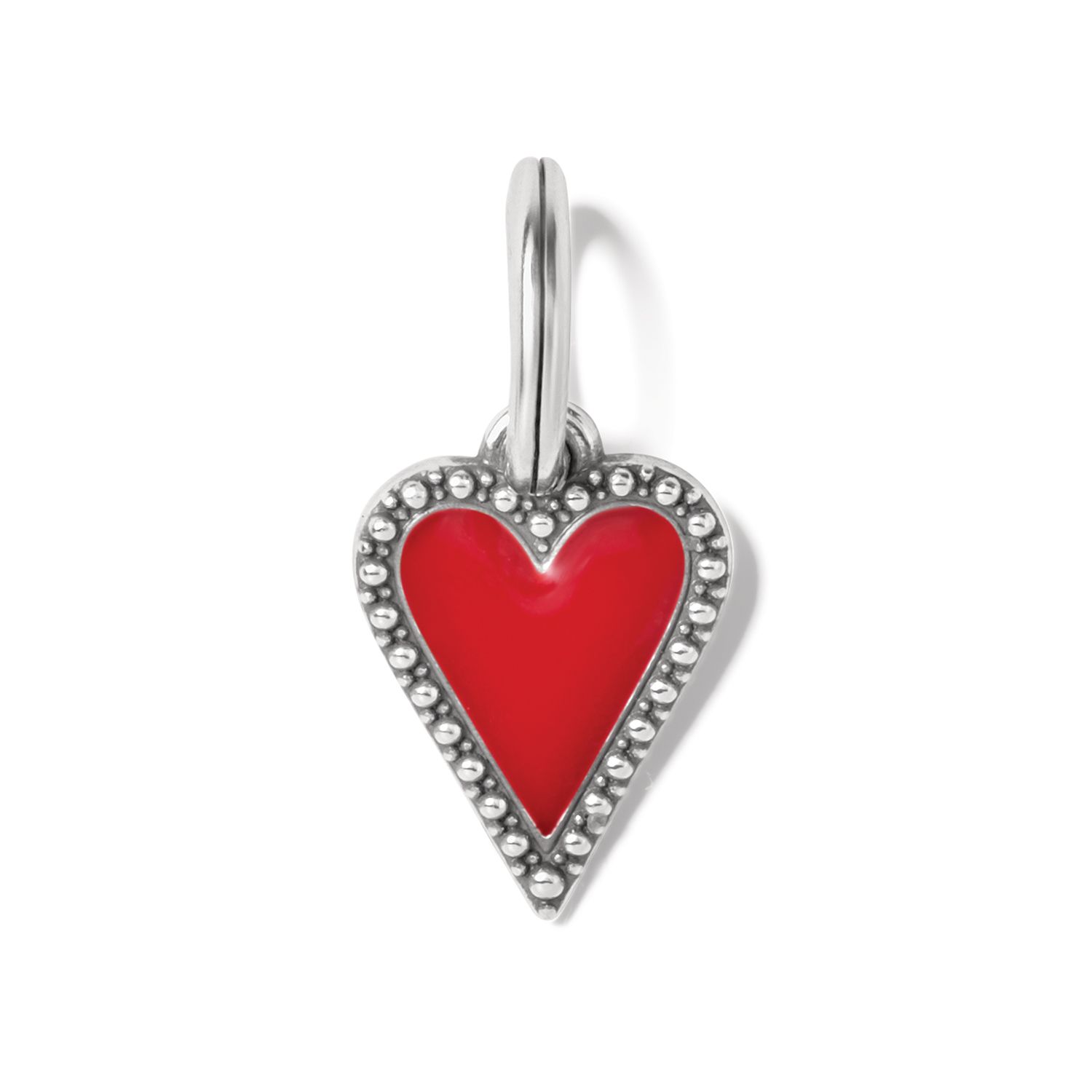 Dazzling Love Heart Petite Charm Red