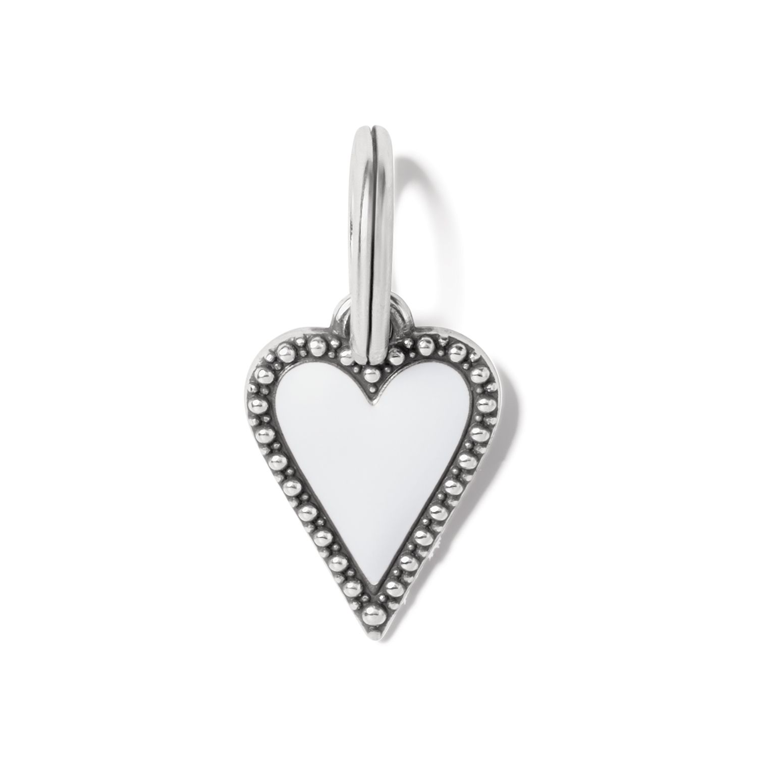 Dazzling Love Heart  Petite Charm White