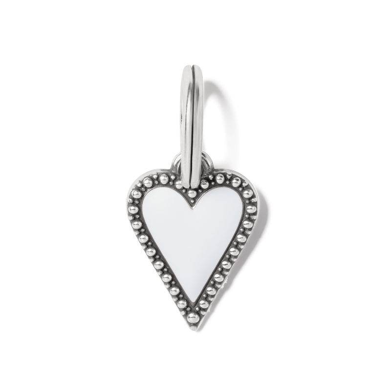 Dazzling Love Heart  Petite Charm White