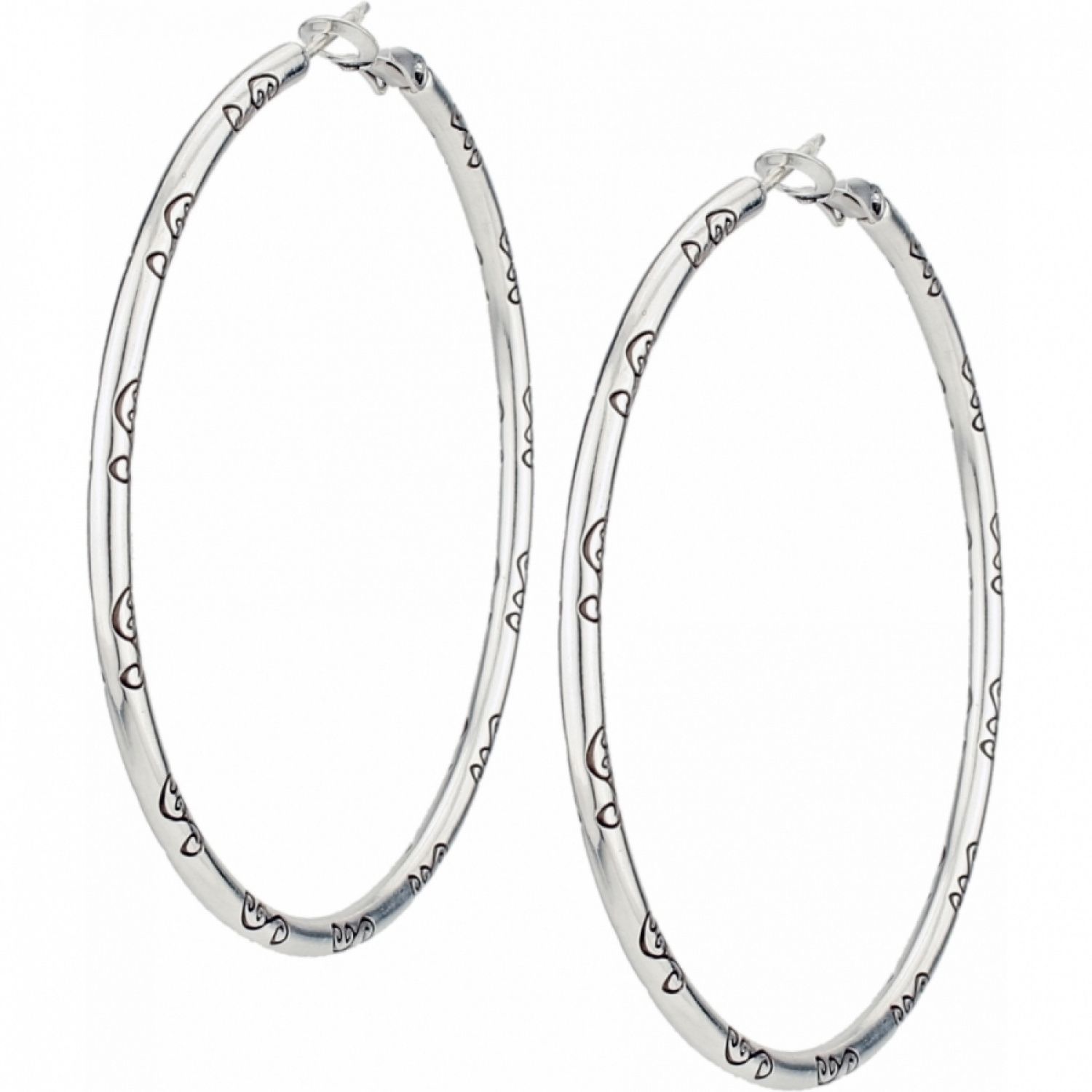 ABC Grande Hoop Charm Earrings