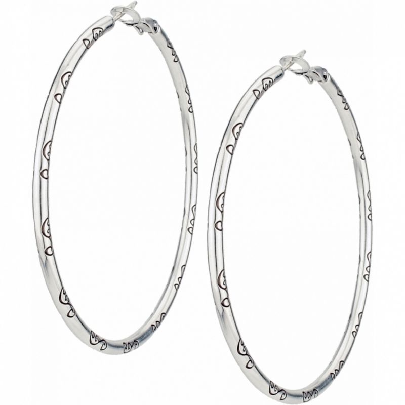 ABC Grande Hoop Charm Earrings