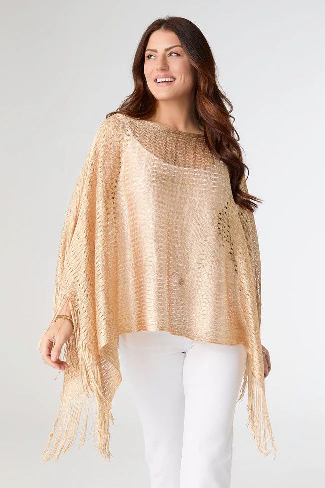Charlotte Wrap with Lurex - Gold