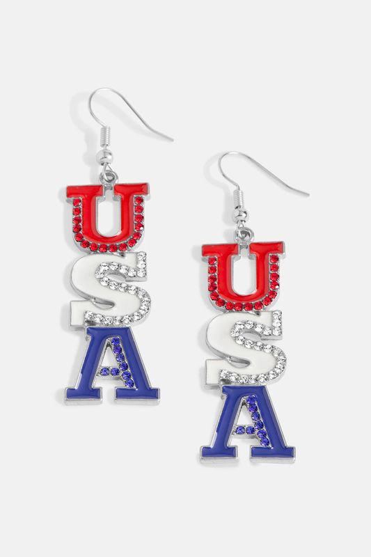 USA Drop Earring