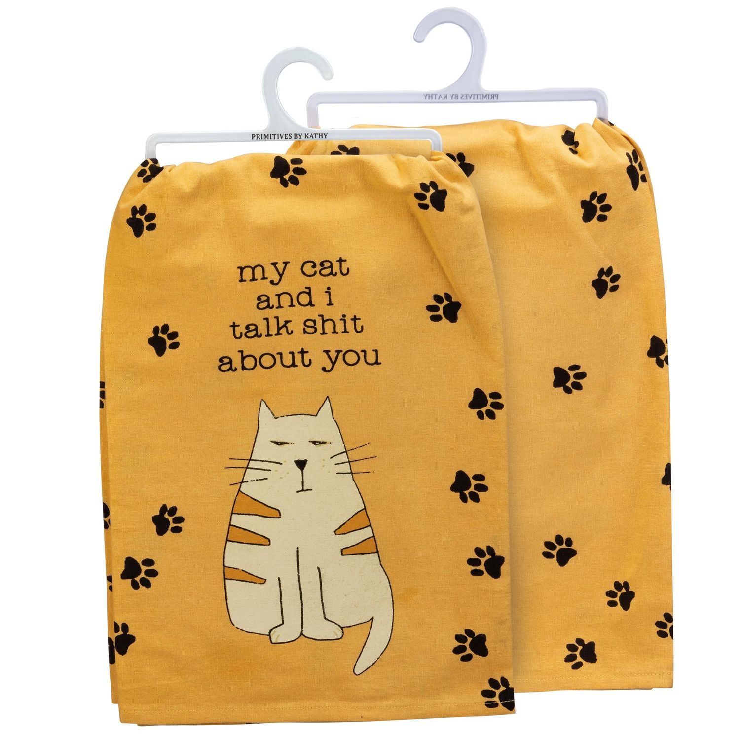 My Cat and I Talk Towel