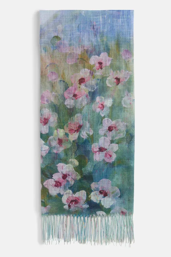 Scenic 2-in-1 Scarf - Mountain Field