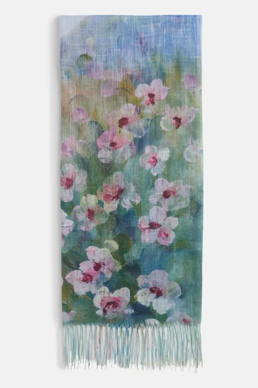 Scenic 2-in-1 Scarf - Mountain Field