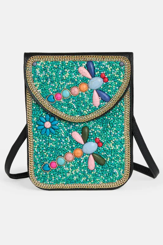 Artisan Beaded Crossbody