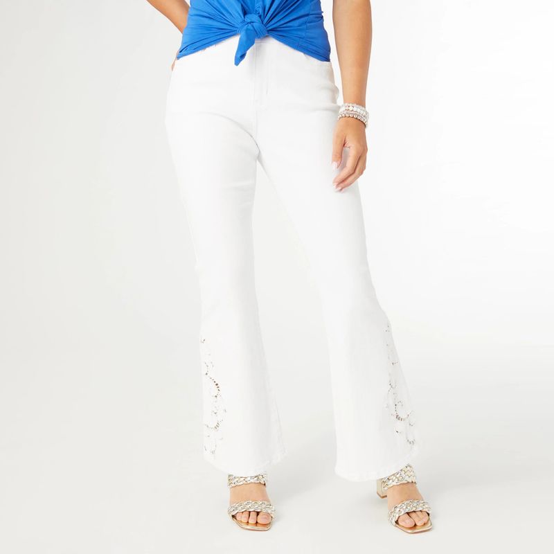 Kelly Flare Pant with Side Cut Out Detail Jeans