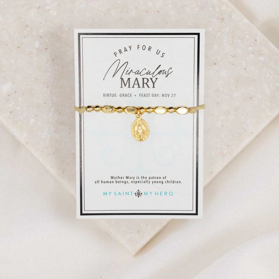 Little Saints Bracelet Miraculous Mary Gold