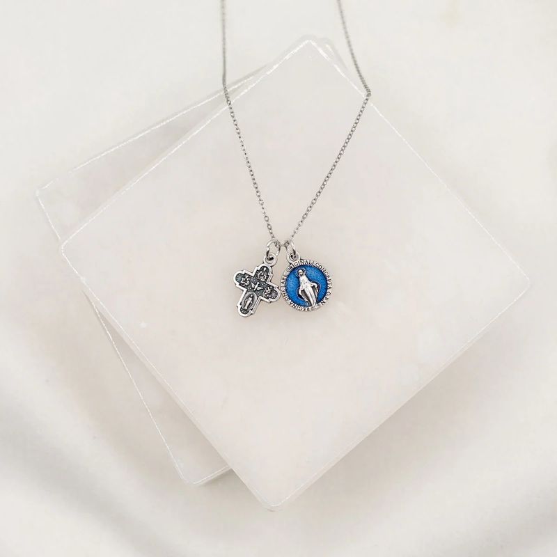 Vintage Blessing Lineage of Love Necklace Silver