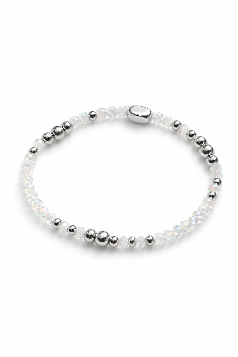 Coastal Crystals Amalfi-White Cap Silver