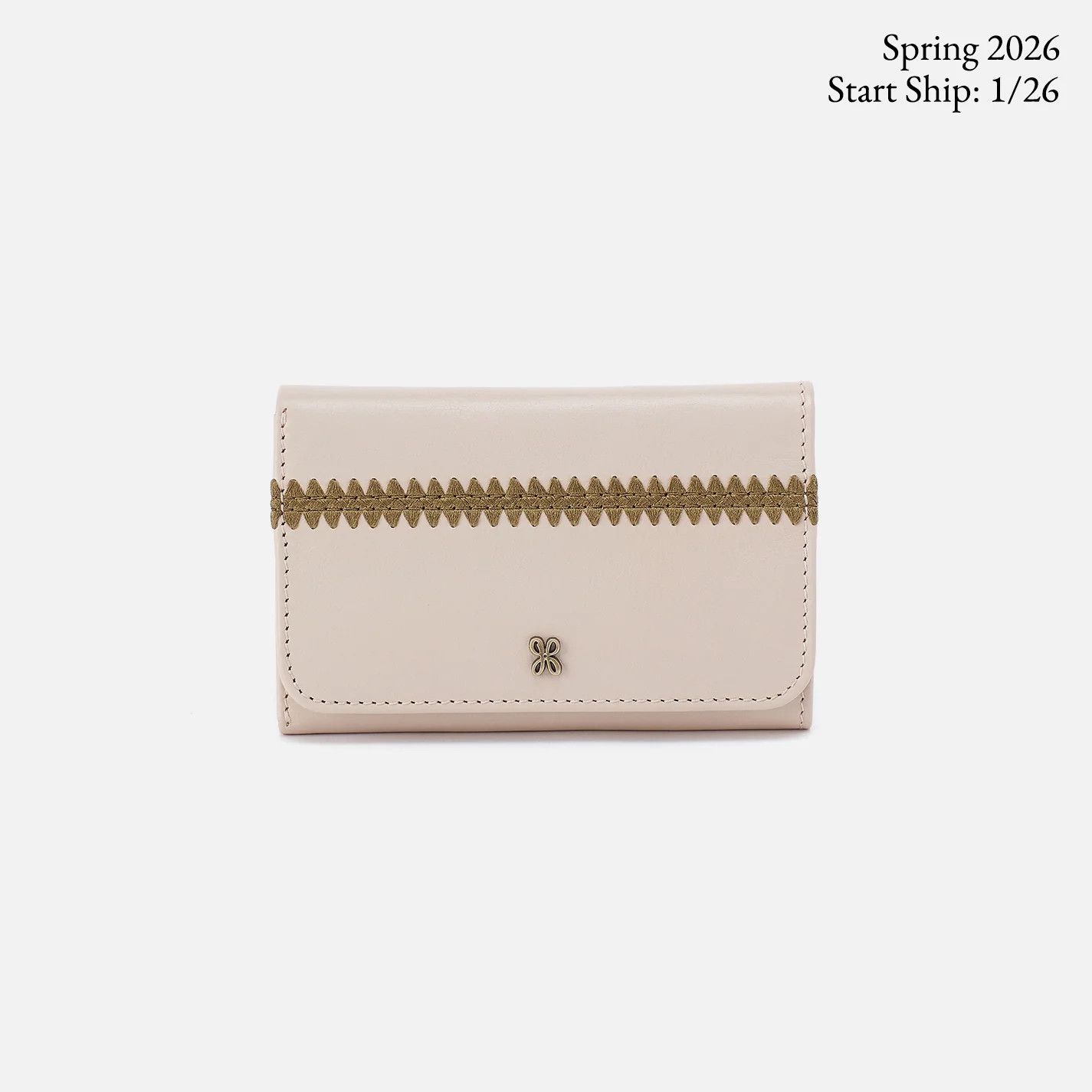 Jill Trifold Wallet  Pale Flax