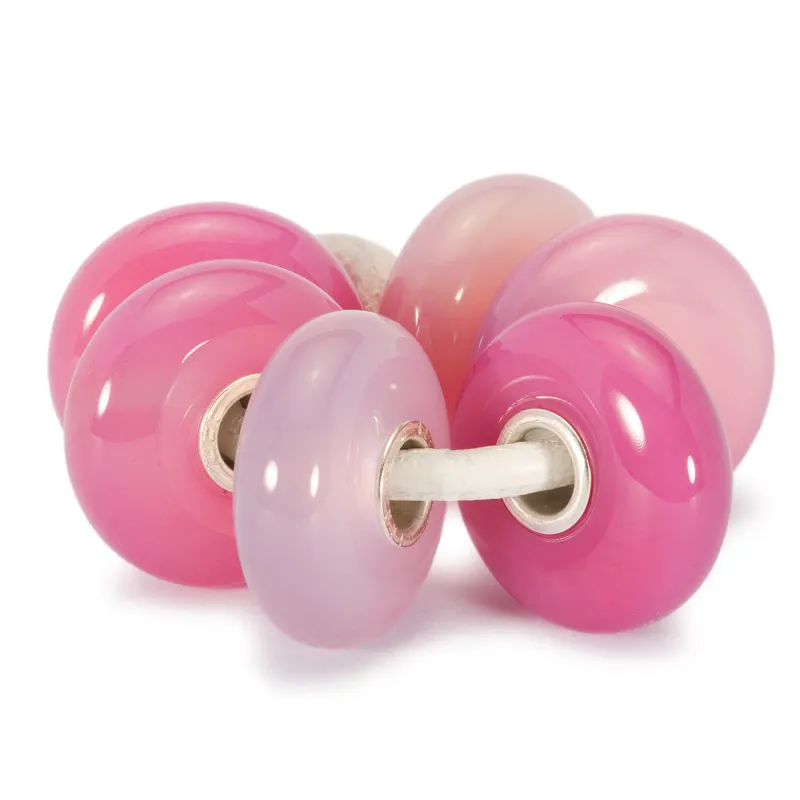 Trollbeads Pink Striped Agate