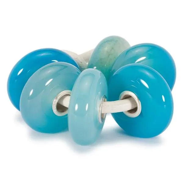 Trollbeads Turquoise Stripe Agate Bead