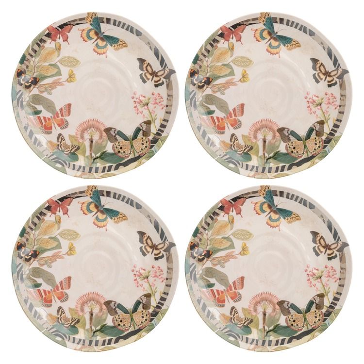Melamine Salad Plates Butterflies (4)