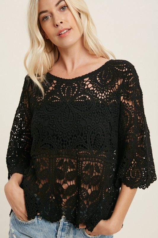 Crochet Lace Cotton Top