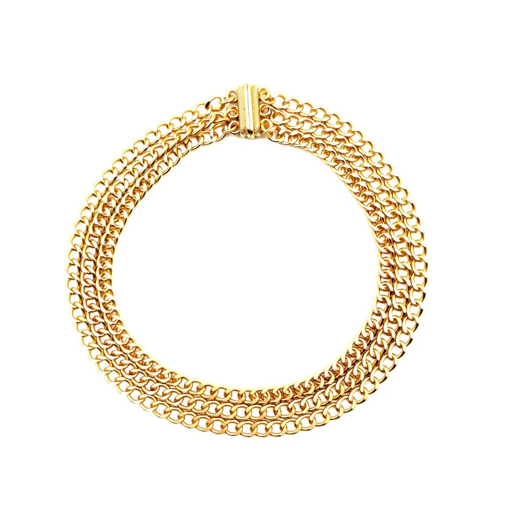 Curb it Necklace gold