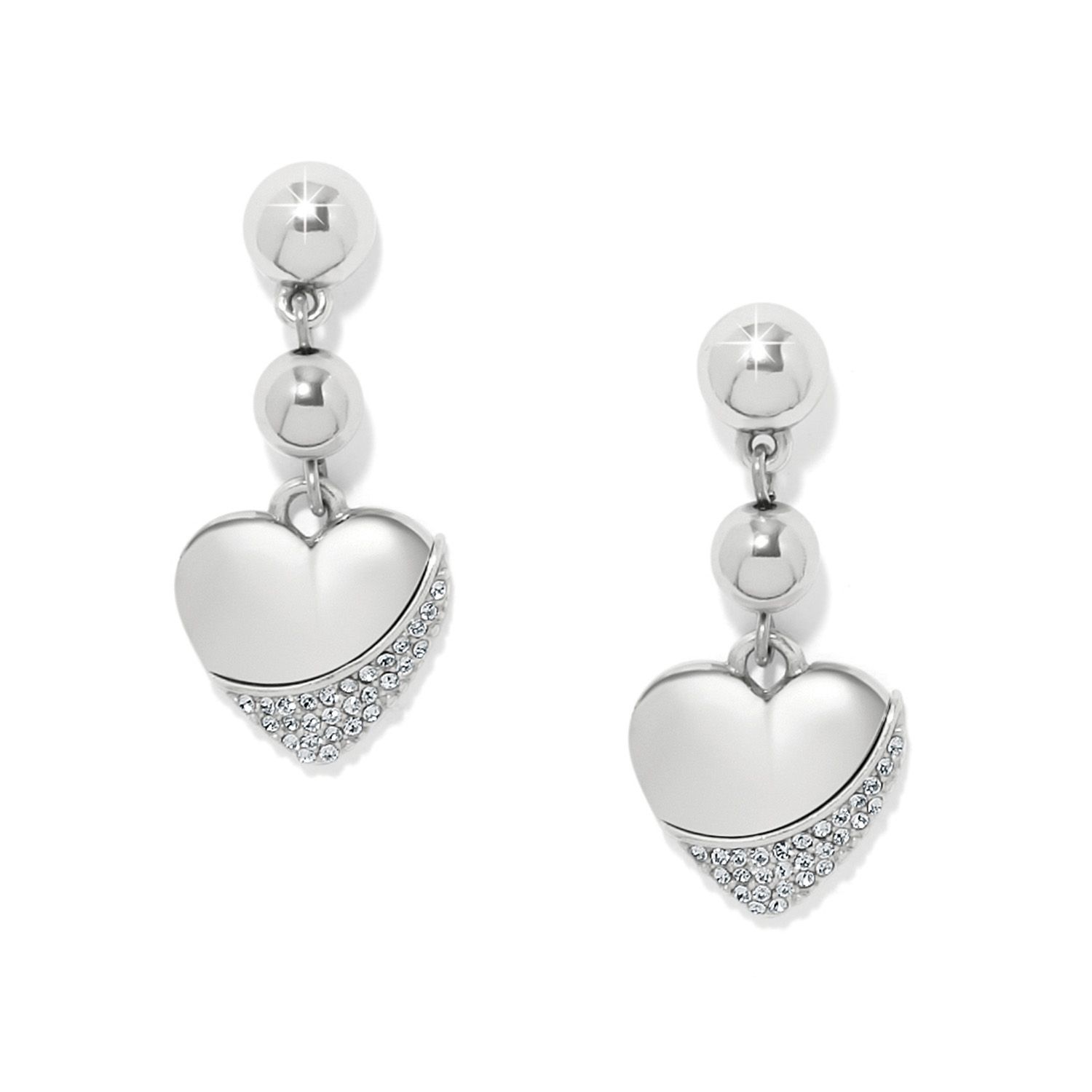 Meridian Petite Wave Silver Post Earrings