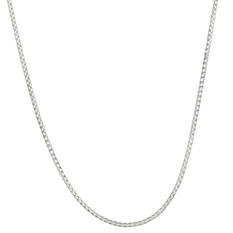 Rounded Box Chain Silver 3.0mm