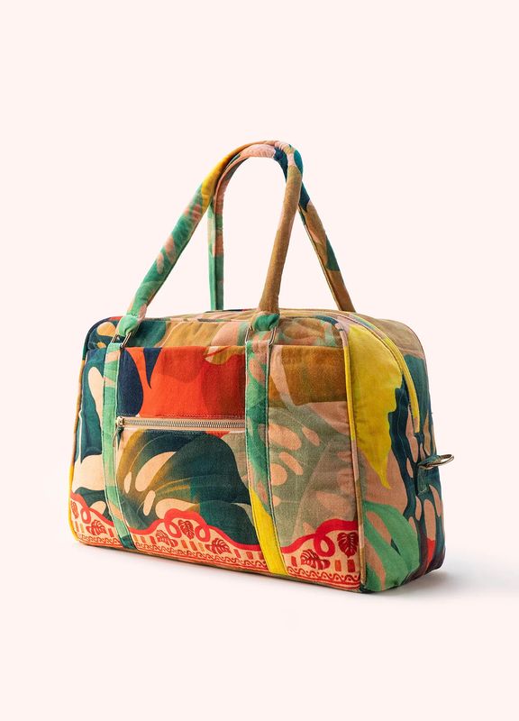 Luxe Weekender Bag - Exotic Leaves