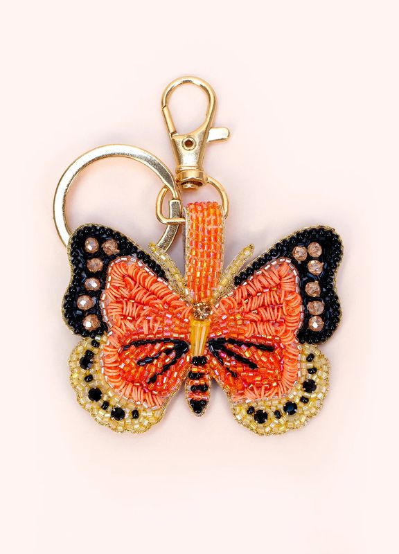 Beaded Keyring - Butterfly