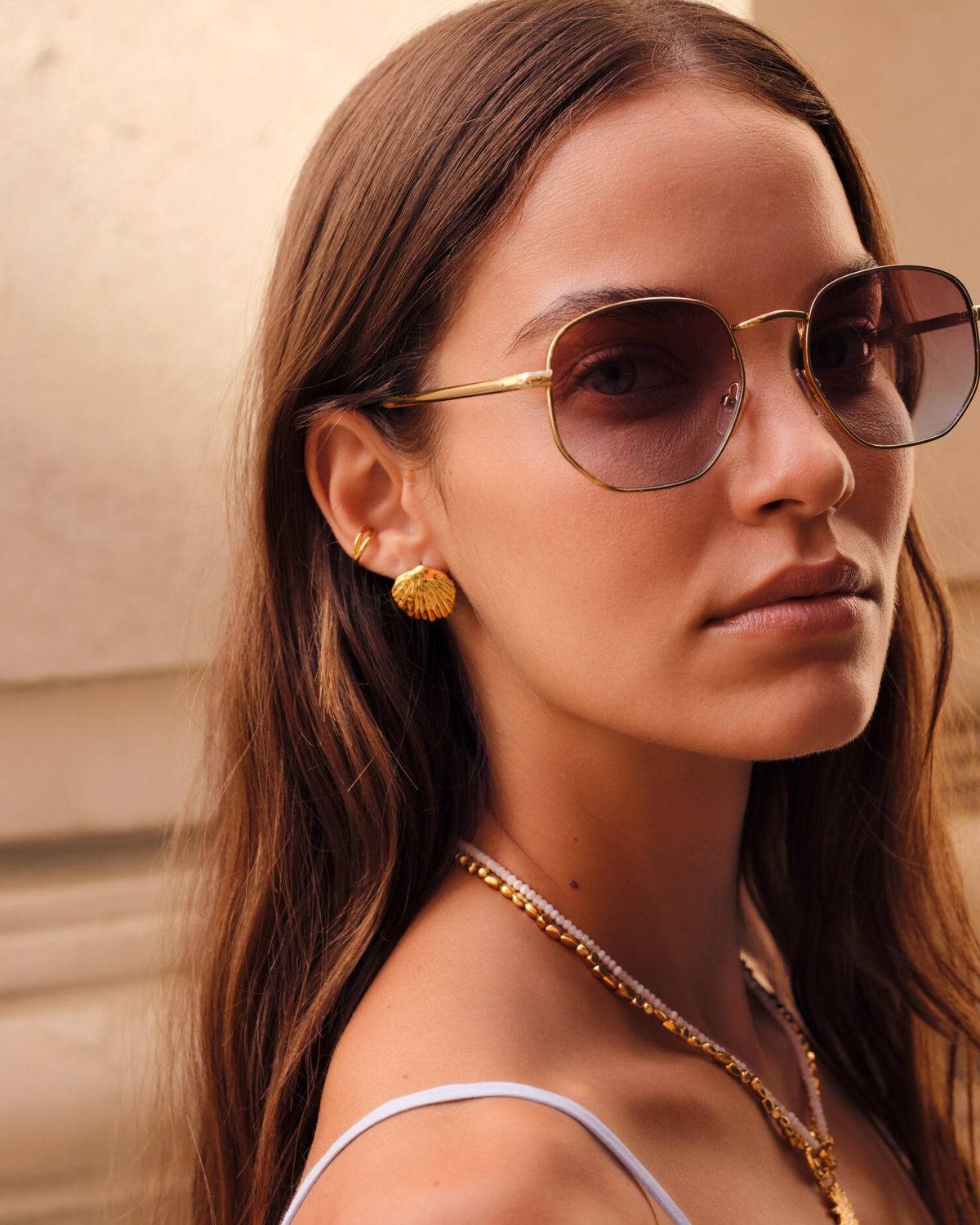 Cali Sunglasses Gold Frame