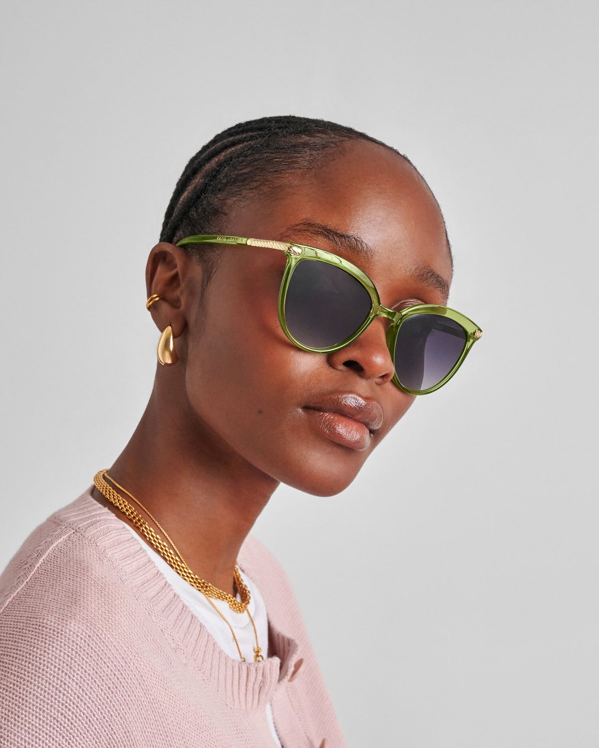 Ravello Sunglasses Green Transparent