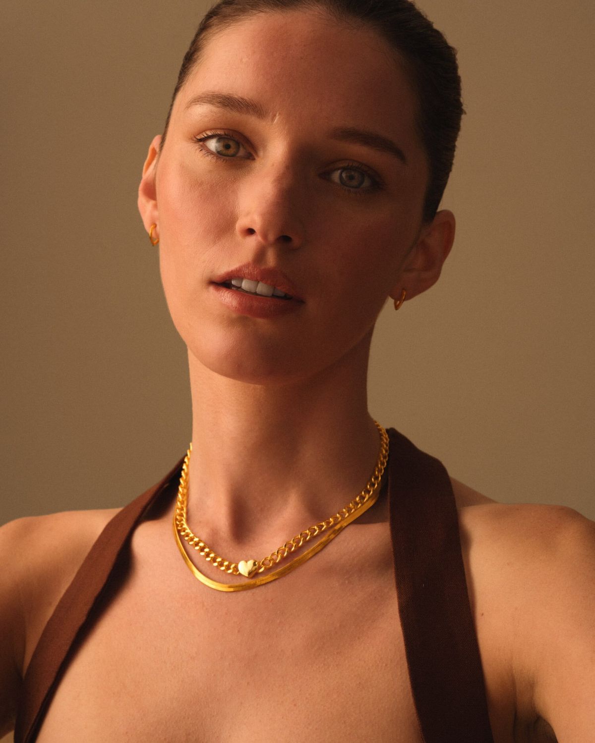 Allure Heart Chain Necklace Gold