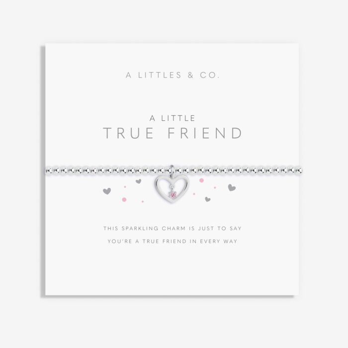 A Little True Friend Silver Bracelet