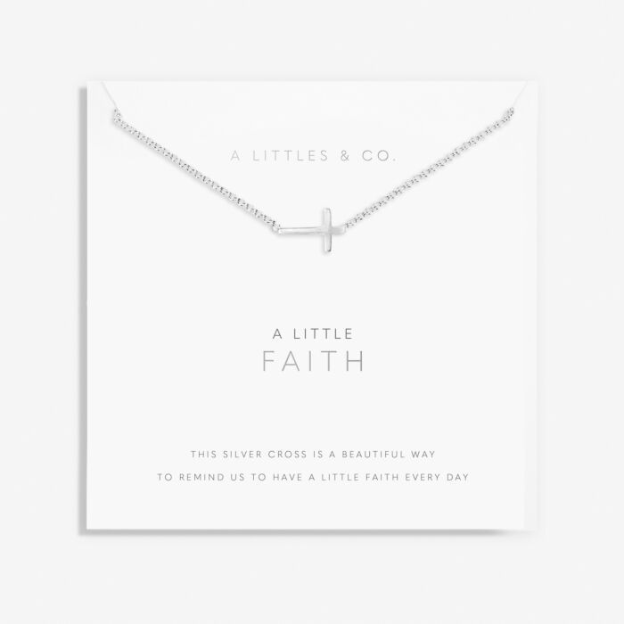 A Little Faith Silver Cross Necklace