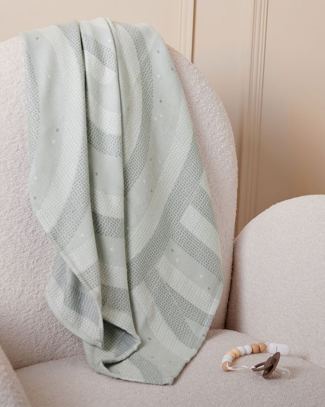 Printed Baby Blanket Cool Grey